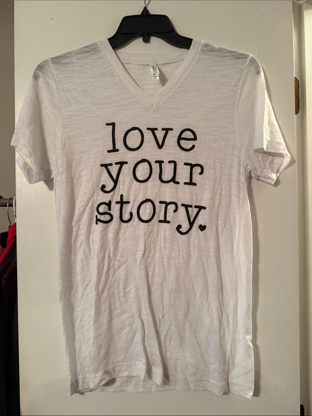 Love Your Story V Neck Tshirt